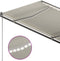 vidaXL - Luifel - automatisch - met - LED - en - windsensor - 350x250 - cm - crèmekleur