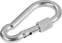 TOOLCRAFT 486771 Brandweerkarabijnhaak met schroefsluiting (l x b) 70 mm x 7 mm