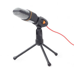 Gembird MIC-D-03 - PC-microfoon - Omni-directionele desktopmicrofoon - 3,5 mm aansluiting - Snoerlengte 1,2 m