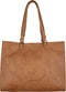 Enrico Benetti Lily - Shopper met 15 inch laptopvak - Cognac
