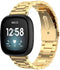 imoshion Bandje met Horlogeband inkorter - Geschikt voor Fitbit Versa 4, Fitbit Versa 3, Fitbit Sense 2, Fitbit Sense - imoshion Stalen band zonder installatiehulp - goud
