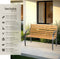 tectake® Michaela - Tuinbank - Weerbestendig - 119,5 x 62 x 83 cm - Bruin (2-zits)