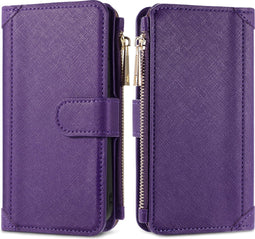 iMoshion Hoesje Geschikt voor Samsung Galaxy A52 (4G) / A52s / A52 (5G) Hoesje Met Pasjeshouder - iMoshion Luxe Portemonnee - Paars