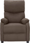vidaXL Fauteuil verstelbaar stof taupe