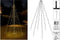 Vlaggenmast verlichting - 192 LED's - 208 cm hoog - Warm wit licht - Waterdicht