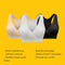 Medela Keep Cool Sleep bh - Naadloze voedings- en zwangerschapsbh - Ademend Soft Touchmateriaal - Zwart - Maat L