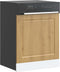 vidaXL - Vaatwaspaneel - Porto - 60x1,5x67 - cm - bewerkt - hout - artisanaal - eiken