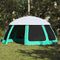 vidaXL - Zwembadtent - uitneembare - buiten- - gaaswanden - 510x510 - cm - zeegroen