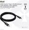 Club 3D CAC-1578 - USB4 Gen3x2 Type-C Kabel - 8K60Hz 40Gbps PD 240W - Zwart