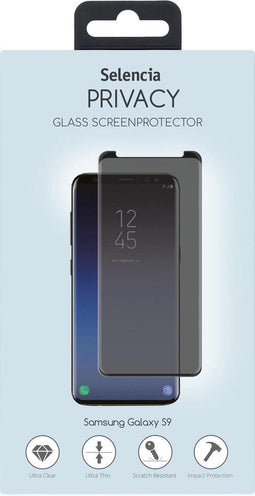 Selencia Galaxy S9 - Privacy Screenprotector - Gehard Glas 9H