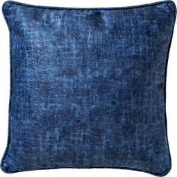 Dutch Decor SAMMY - Kussenhoes 45x45 cm - slangenprint - Insignia Blue - donkerblauw - met rits