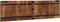 vidaXL - Hoofdbord - 180 - cm - massief - gerecycled - hout - meerkleurig