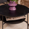 Salontafel Industrieel - Salontafel Lecia - Salontafel zwart 80 cm
