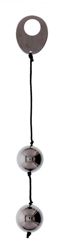 Seven Creations Vaginale balletjes DOMINO METALLIC BALLS -CHROME Zwart