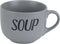 Cosy&Trendy - Soepkommen - Aardewerk - Grijs - 6 Stuks