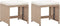vidaXL - Tuinkrukken - 2 - st - met - kussens - poly - rattan - beige