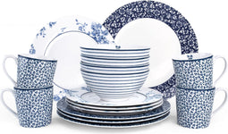 Laura Ashley Blueprint Collectables Serviesset 4 persoons - 16 Delig Kerst Servies