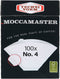 Moccamaster Filters - Koffiefilters nr. 4 - Milieuvriendelijk papier - Wit (100 stuks)