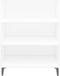 vidaXL - Dressoir - 69,5x32,5x90 - cm - bewerkt - hout - wit