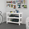 vidaXL - Werkbank - 78,5x50x80 - cm - massief - grenenhout - wit