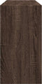 vidaXL - Wastafelkast - 90x29x55 - cm - bewerkt - hout - bruin - eikenkleurig