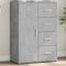 vidaXL - Dressoir - 60x31x84 - cm - bewerkt - hout - betongrijs