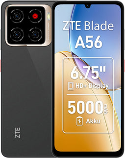 ZTE Blade A56 - Smartphone - Octa Core 4 GB RAM 64 GB - Zwart