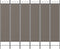 vidaXL - Kamerscherm - met - 6 - panelen - 240x200 - cm - stof - antracietkleurig