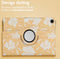 imoshion Tablet Hoes - Geschikt voor Samsung Galaxy Tab A9 Plus - 360° Draaibare Design Bookcase 2.0 - Yellow Flowers