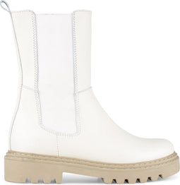 PS Poelman SATURNO - Chelsea Laarzen - Chunky zool - Crème - Maat 36