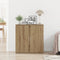 vidaXL - Sideboard - Artisan - Eiken - 79x38x80 - cm - Geengineerd - Hout