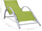 vidaXL - Ligbedden - 2 - st - met - tafel - aluminium - groen