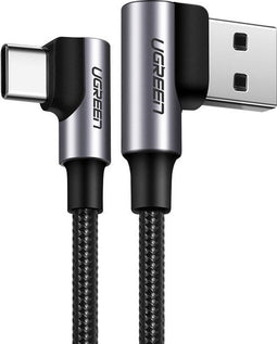 Ugreen US176 - USB Type C Kabel - Quick Charge 3.0 3 A 1 m Grijs