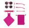 Mokki Click & Change Kinderzonnebril 0-2 Jaar Roze 2 Stuks