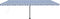vidaXL - Luifel - handmatig - uittrekbaar - met - LED - 600x300 - cm - blauw - en - wit