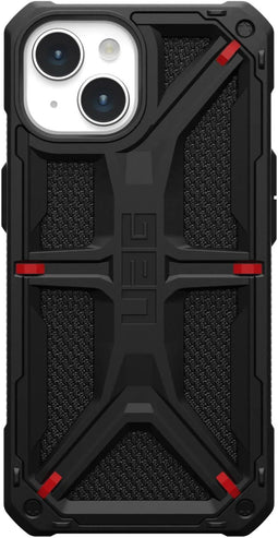 Urban Armor Gear Monarch Kevlar - iPhone 15 Hoesje - Schokbestendig - Rood