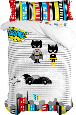 Dekbedovertrek set HappyFriday Mr Fox Bat Multicolour Bed van 80/90 2 Onderdelen