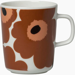 Marimekko - Oiva Unikko - Mok - 2.5dl - Bruin-Rood