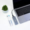 TooQ TQE-2281G - Externe Doos SSD USB 3.1 - Aluminium - Grijs