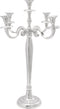 vidaXL - Kaarsenhouder - Zilver - 39x39x60 - cm - Aluminium