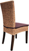 SVJ Eetkamerstoelen - 60x48x98 cm - Rotan - Bruin - Set van 4