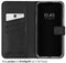 Selencia iPhone 15 Plus - Echt Lederen Bookcase - 3 Pashouders - Zwart