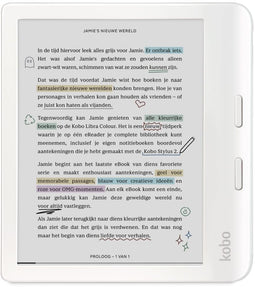 Kobo Libra Colour - eReader - 7" E Ink Kaleido™ 3 kleurenscherm - Wit