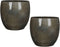 Mica Decorations Lester Bloempot - H31 x Ø33 cm - Terracotta - Donkergrijs
