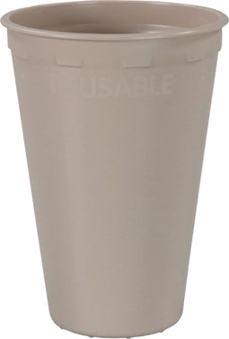Beker voor koffie, PP, reusable, automaatgeschikt, 180ml, 7.5oz, taupe (40 stuks)
