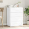 vidaXL - Dressoir - 60x39x80 - cm - bewerkt - hout - wit