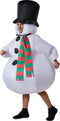 dressforfun - Opblaasbaar kostuum sneeuwman - Cilinder en sjaal - One size
