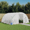 vidaXL - Tuinkas - met - stalen - frame - 16 - m² - 4x4x2 - m - wit