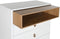 Ladenkast Home ESPRIT Wit Natuurlijk Polypropyleen Hout MDF 80 x 40 x 117 cm