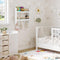 Woltu Kinderboekenplank - Wandplank - 2 open planken - 4 haken - Wit - 60 x 55 x 12 cm